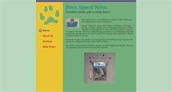 Desktop Screenshot of pawsappealsalon.com
